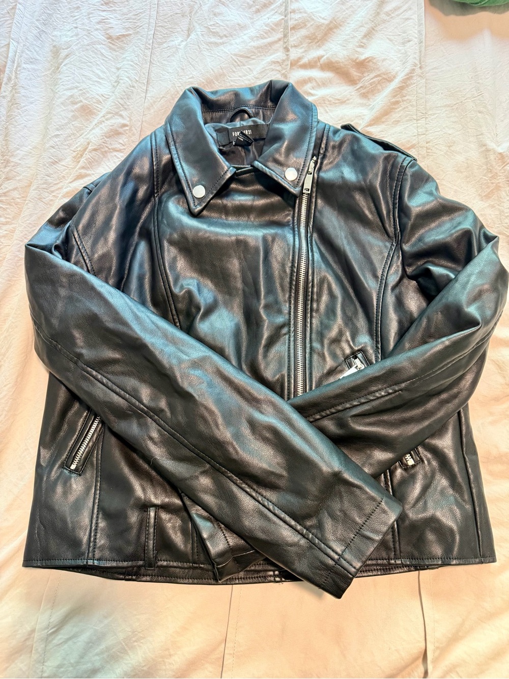 Women’s Asymmetrical Faux Leather Jacket